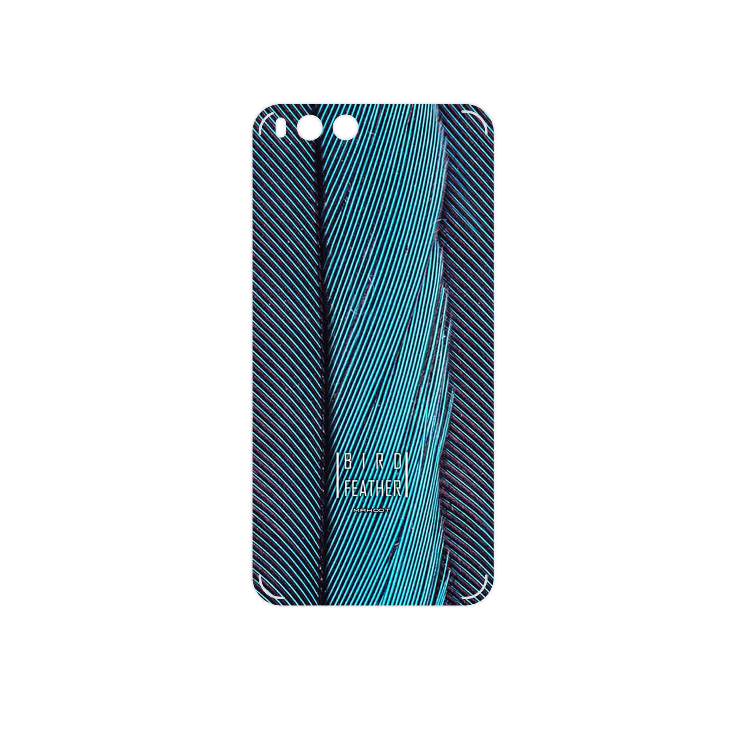 برچسب پوششی ماهوت مدل Turquoise feathers مناسب برای گوشی موبایل شیائومی Mi 6