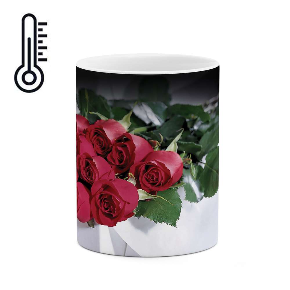 ماگ حرارتی طرح گل رز مدل mgh10108