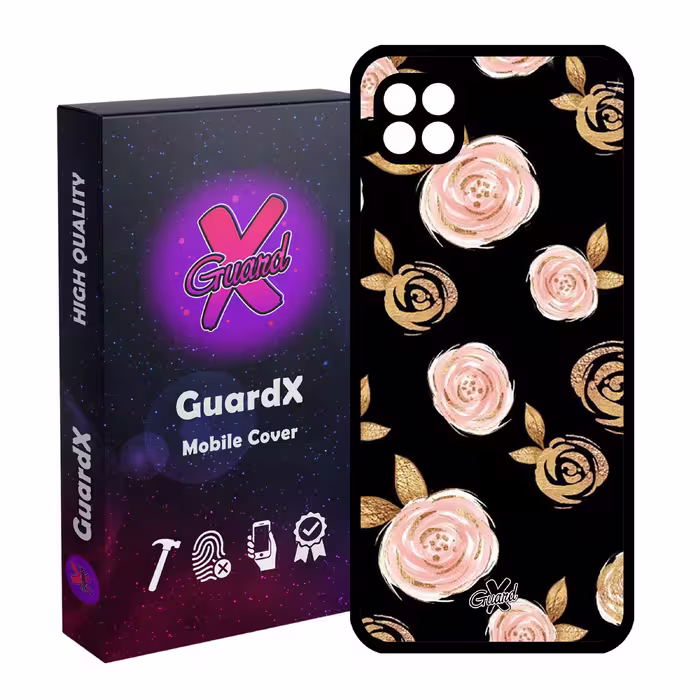 کاور گارد ایکس طرح Flower مدل Glass10105 مناسب برای گوشی موبایل سامسونگ Galaxy A22 5G