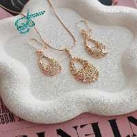 خرید نیمست زنانه ژوپینگ حلقه ای شیک رنگ ثابت آبکاری شده ضد حساسیت کیفیت عالی کد 1715421 - ردگل