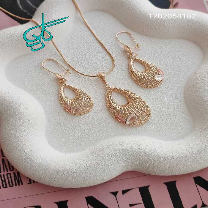 خرید نیمست زنانه ژوپینگ حلقه ای شیک رنگ ثابت آبکاری شده ضد حساسیت کیفیت عالی کد 1715421 - ردگل