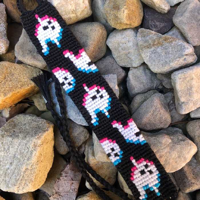 دستبند دستباف دوستی طرح روح