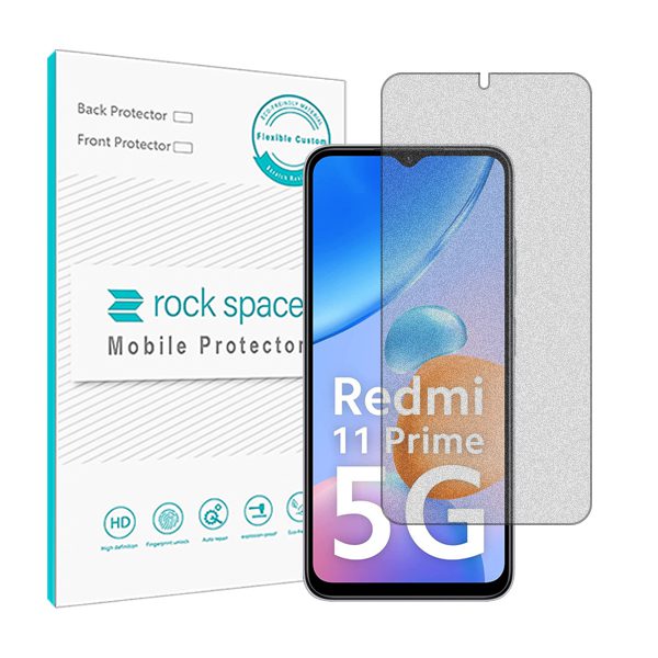 گلس شیائومی Redmi 11 Prime 5G مدل نانو هیدروژل مات برند راک اسپیس کد 23581S