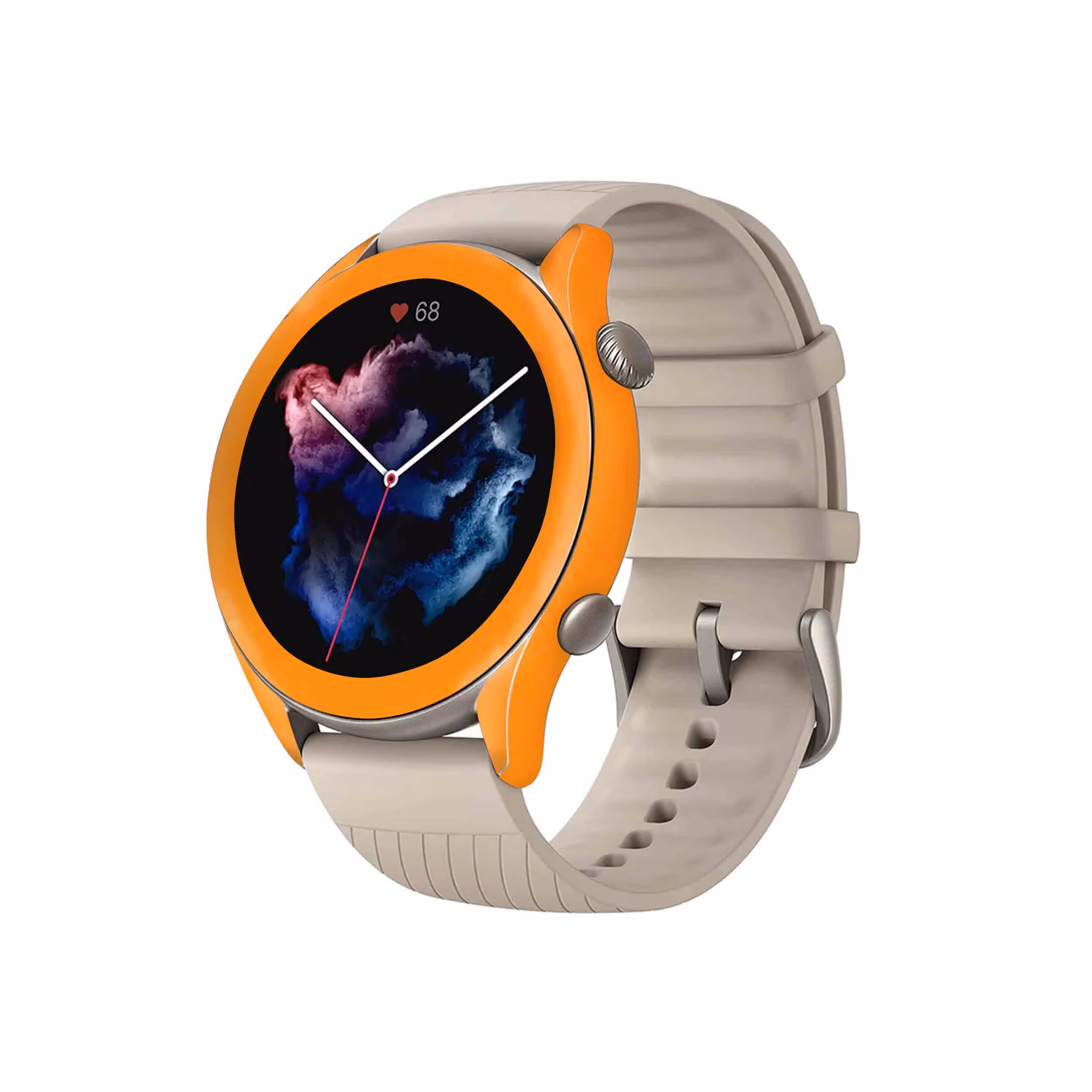 برچسب ماهوت طرح Matte-Orange مناسب برای ساعت هوشمند آمازفیت GTR 3