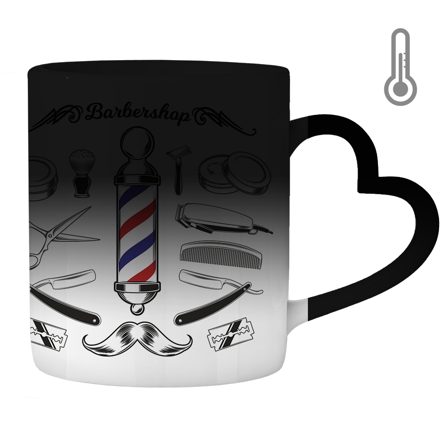 ماگ حرارتی طرح آرایشگاه مردانه کد 500044