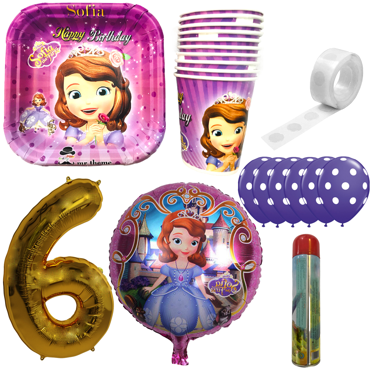 مجموعه 30 عددی تم تولد مسترتم طرح سوفیا کد 6