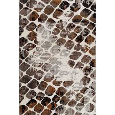 فرش ماشینی ساوین طرح وینتیج گندم زمینه کرم