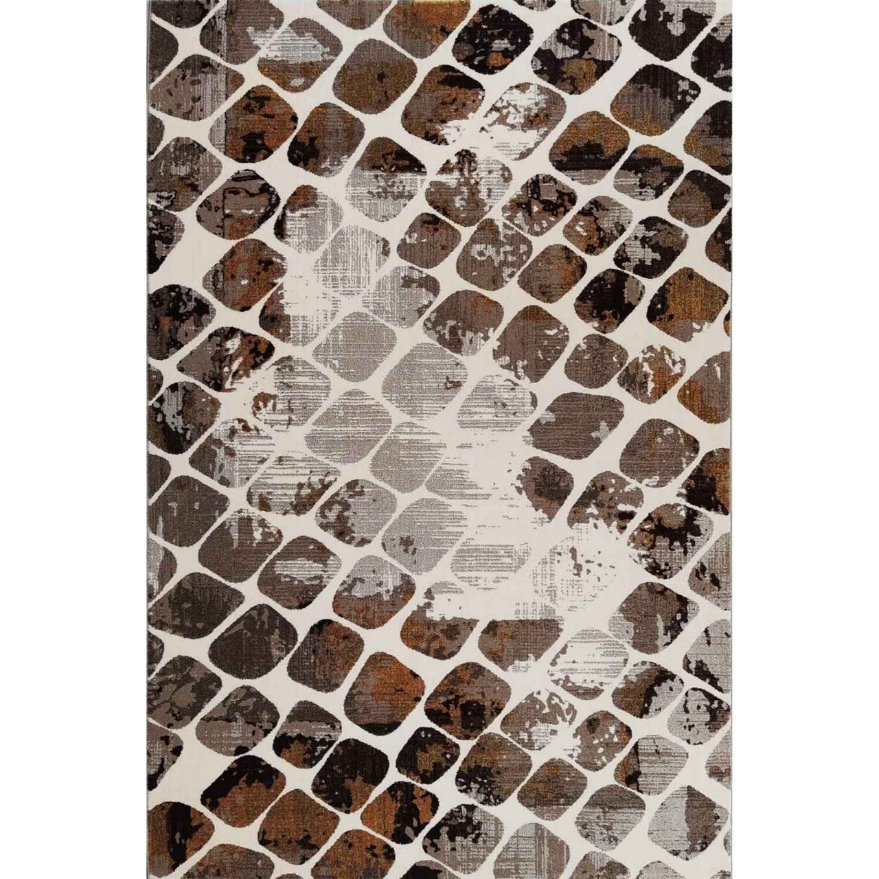 فرش ماشینی ساوین طرح وینتیج گندم زمینه کرم