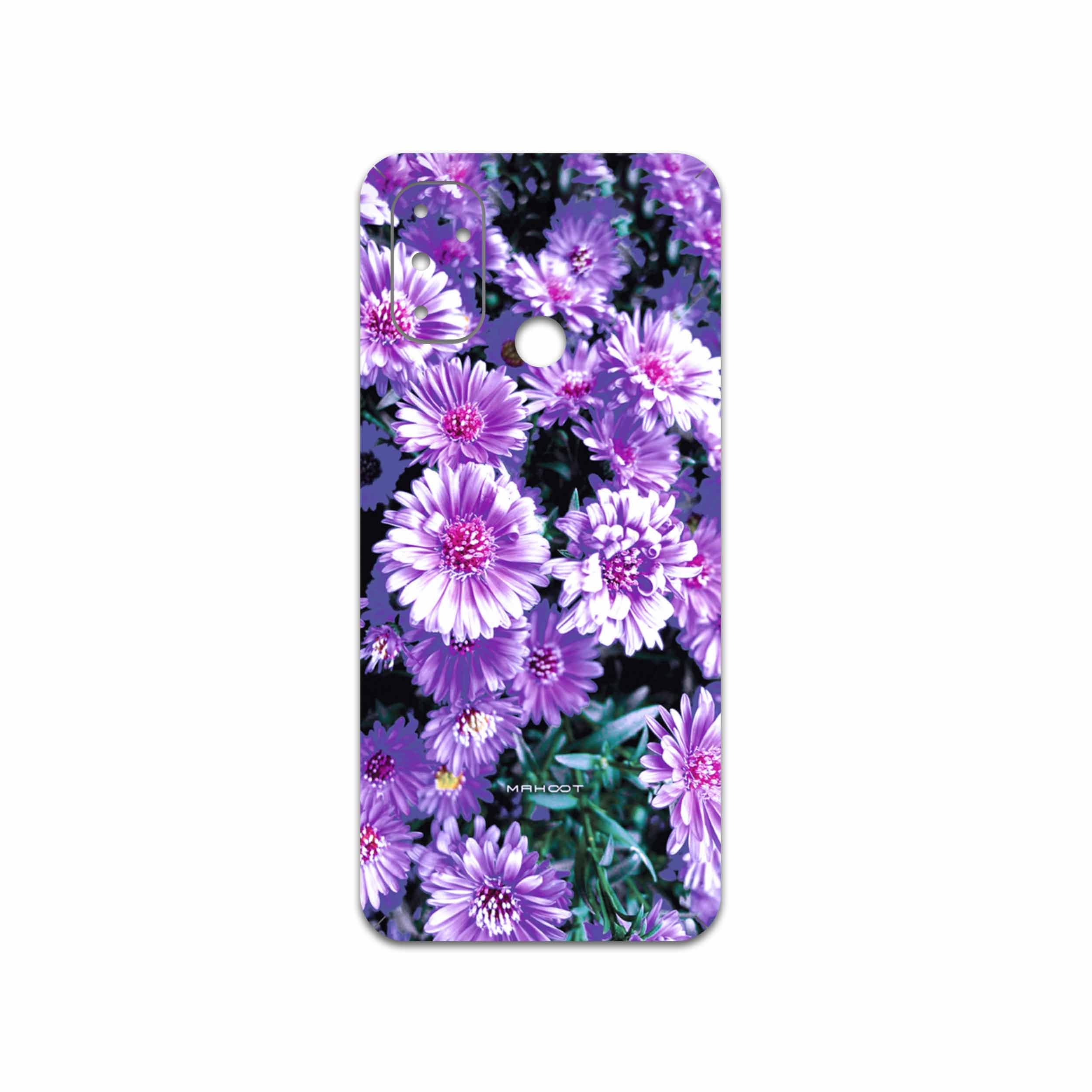 برچسب پوششی ماهوت مدل Purple-Flower مناسب برای گوشی موبایل وان پلاس Nord N100