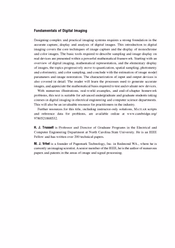 خرید و دانلود نسخه کامل کتاب Fundamentals of Digital Imaging