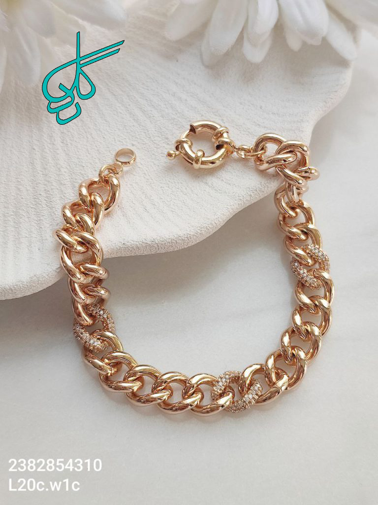 خرید دستبند کارتیر مارک ژوپینگ قفل ملوانی کیفیت عالی رنگ ثابت پهنای 1 سانتیمتر کد 1216870 - ردگل
