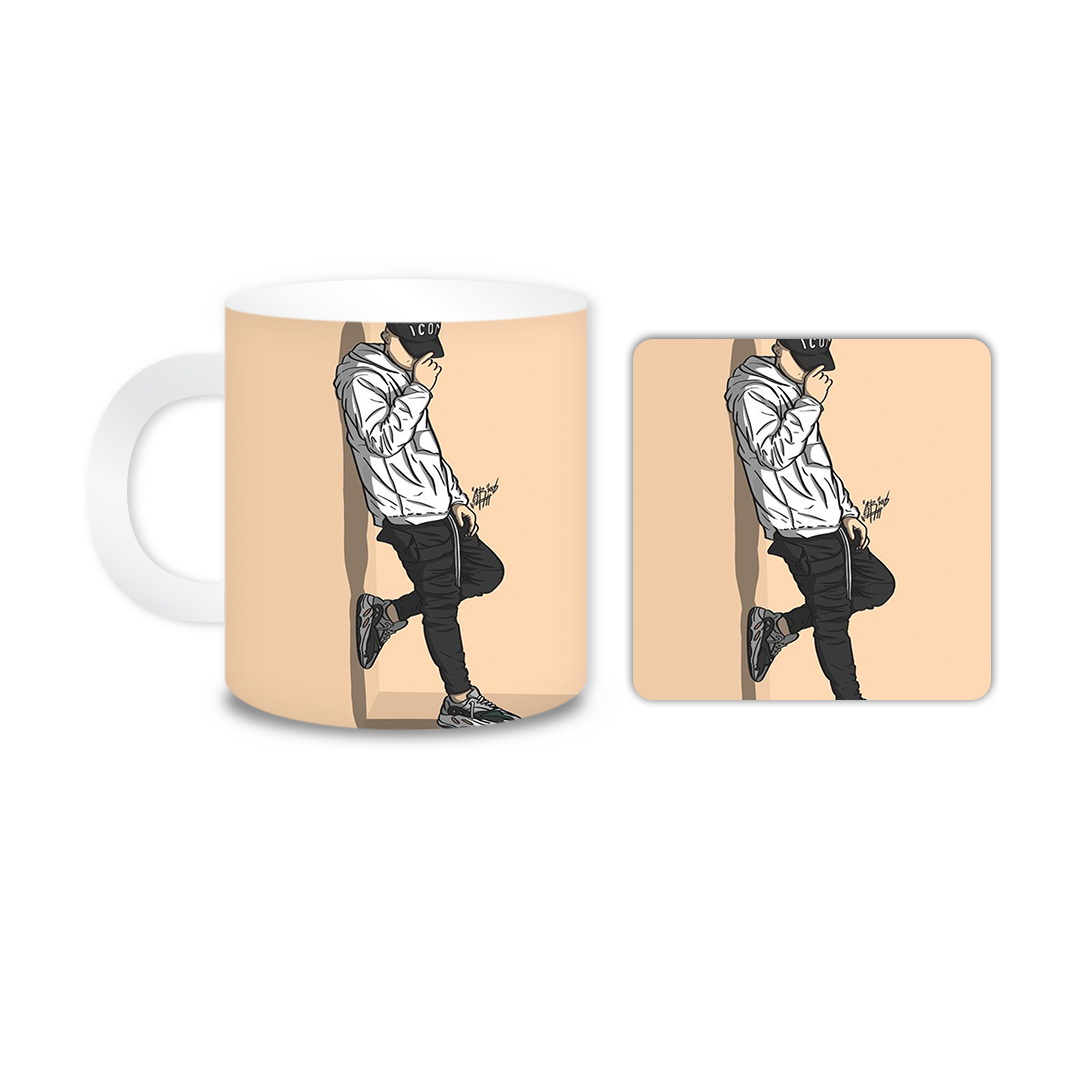 ماگ مدل پسر کد 764 به همراه زیر لیوانی