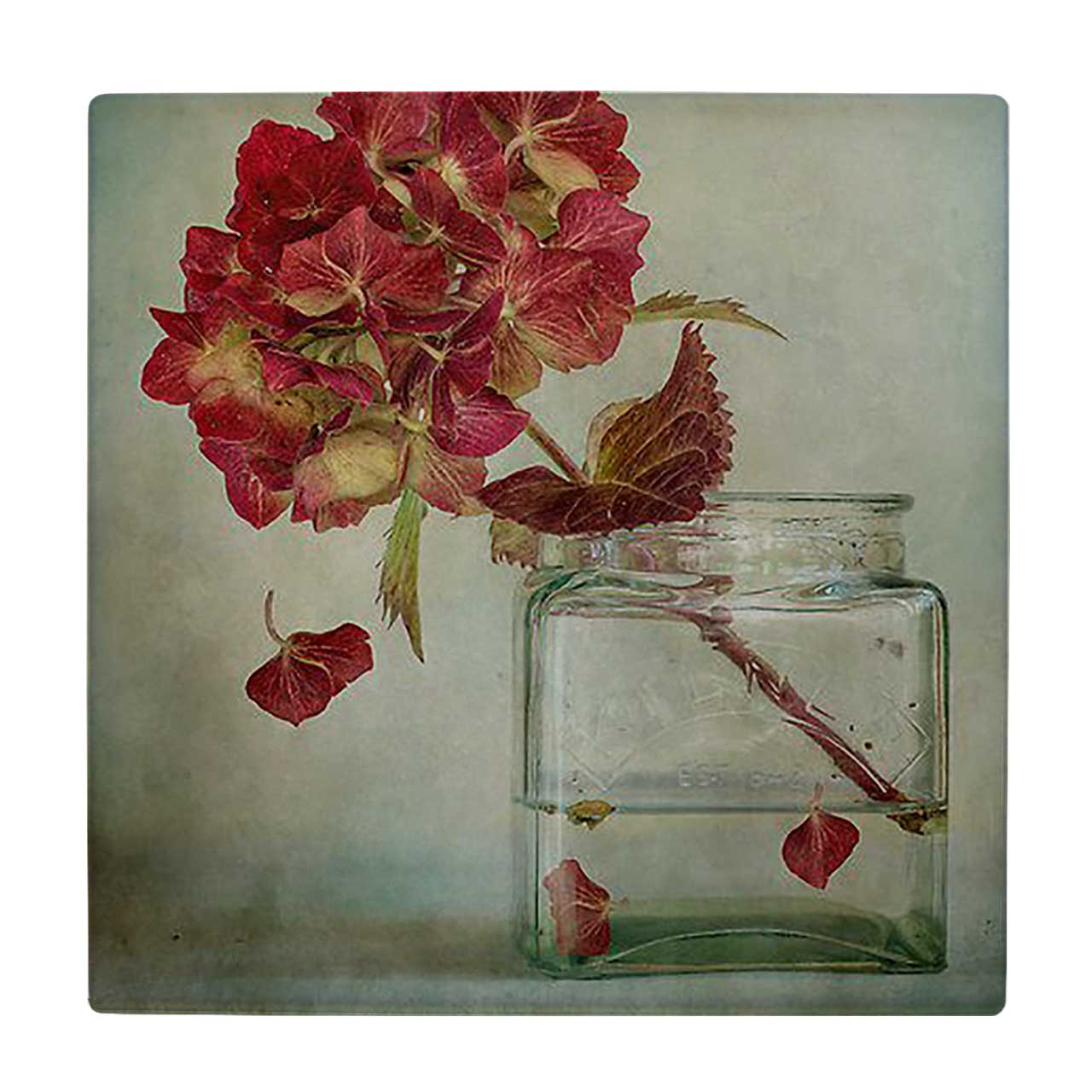  کاشی کارنیلا طرح گلدان گل شیشه ای کد wkk681