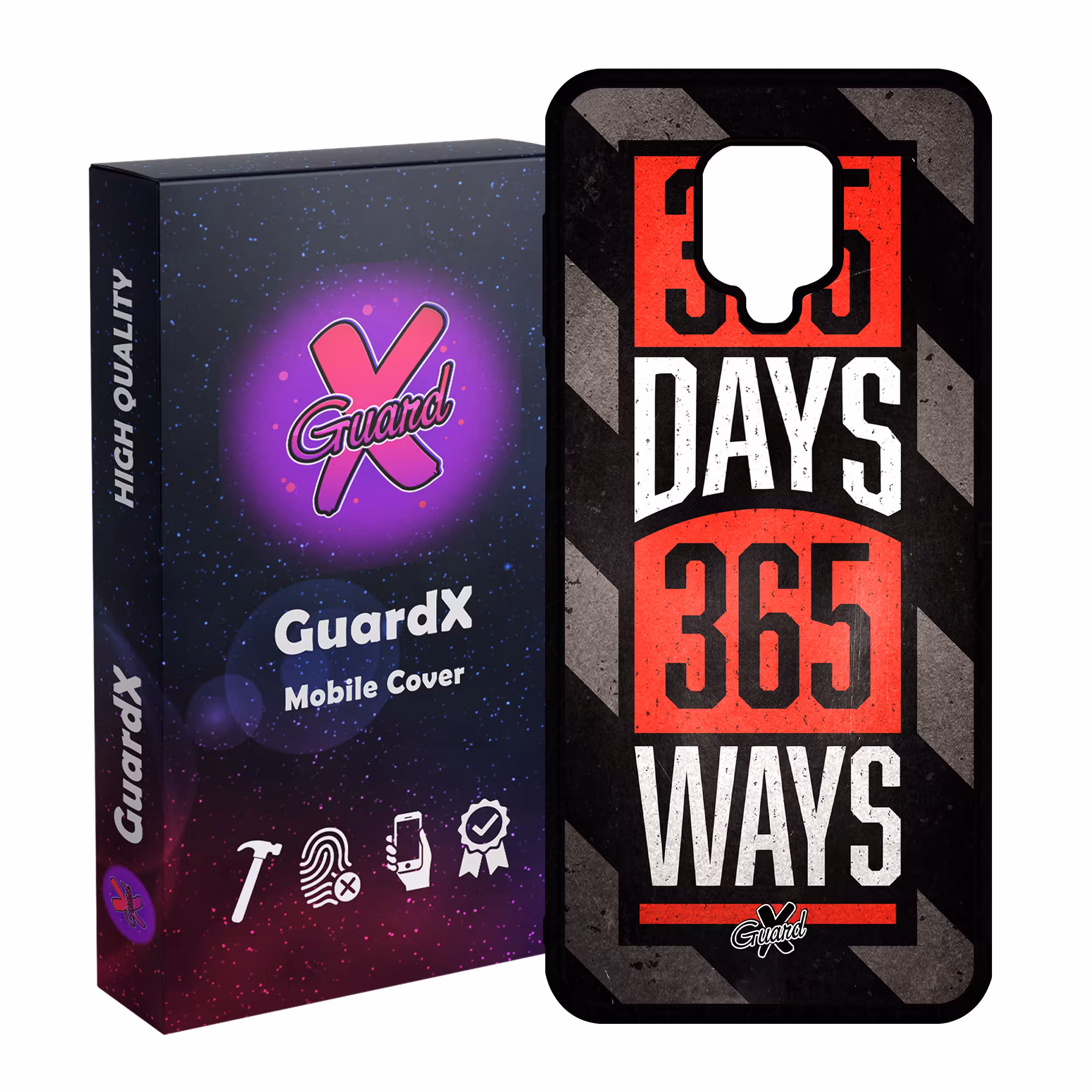 کاور گارد ایکس طرح Text مدل Glass10156 مناسب برای گوشی موبایل شیائومی Redmi Note 9S / Note 9 Pro / Note 9 Pro Max