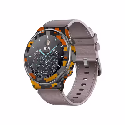 برچسب ماهوت طرح Army Autumn pixel مناسب برای ساعت هوشمند هوآوی Watch GT 2 Pro