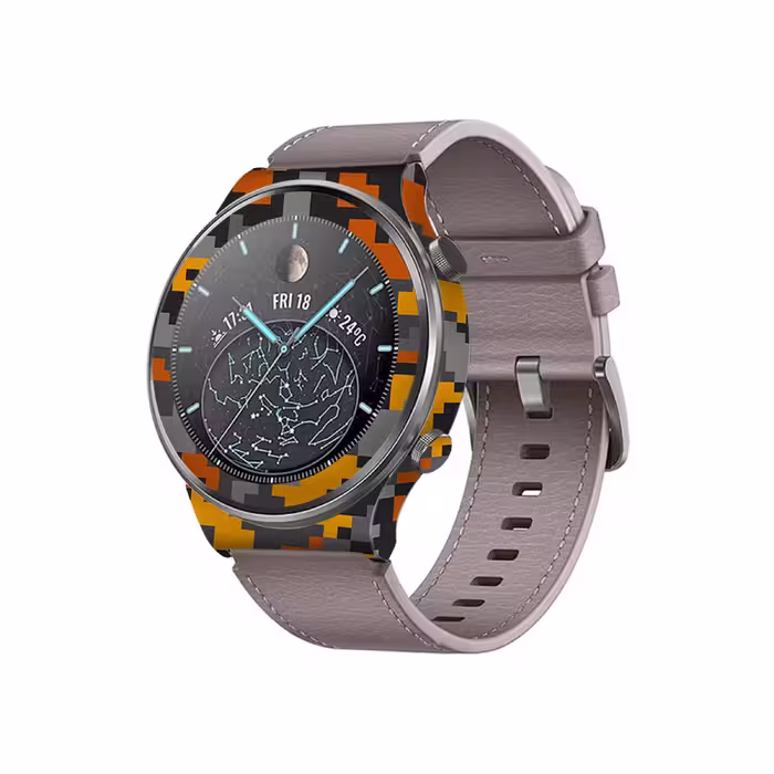 برچسب ماهوت طرح Army Autumn pixel مناسب برای ساعت هوشمند هوآوی Watch GT 2 Pro