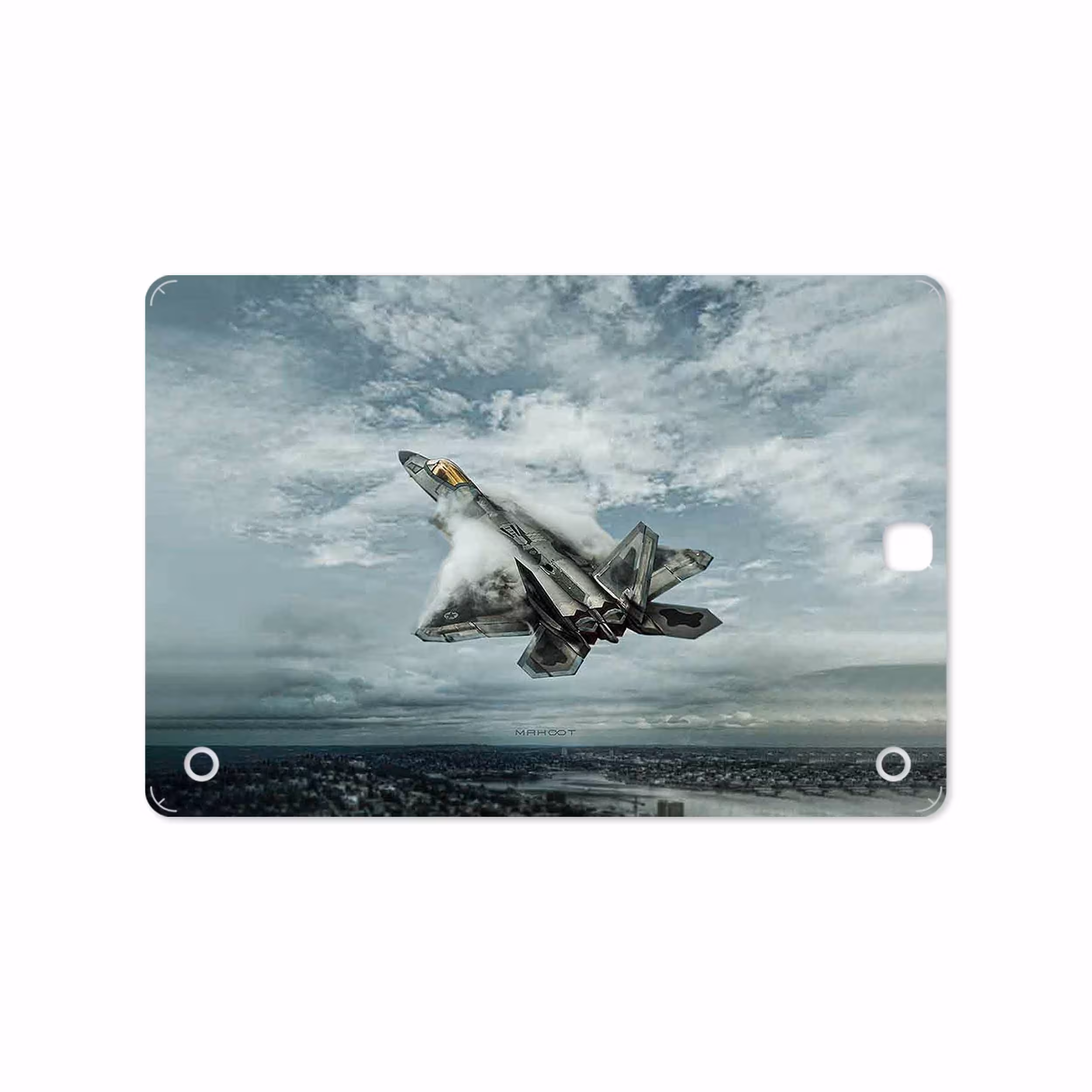 برچسب پوششی ماهوت مدل F-22 Raptor مناسب برای تبلت سامسونگ Galaxy Tab A 9.7 2015 T555