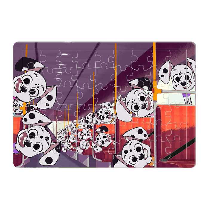 پازل 54 تکه طرح صد و يک سگ خالدار مدل P029