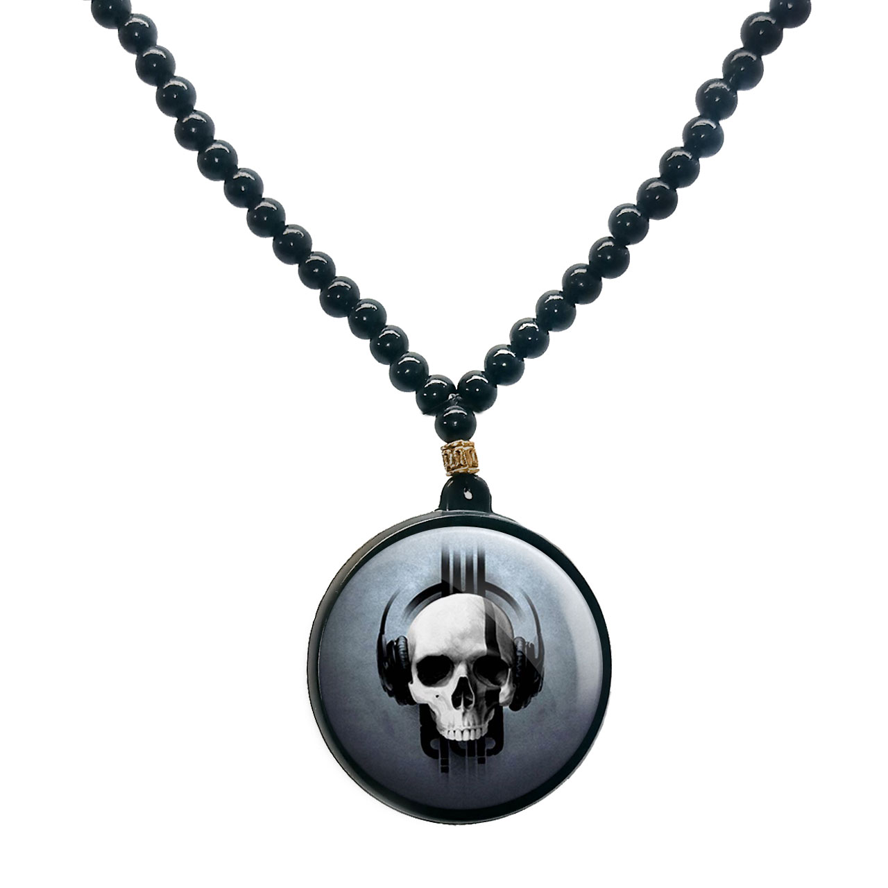 گردنبند پرمانه طرح اسکلت کد pmd.14642 مدل دو طرفه