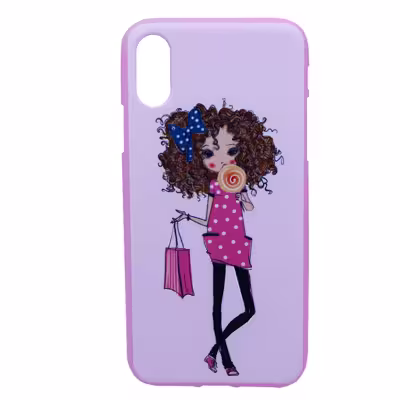 کاور طرح Curly Hair مدل NKK-01 مناسب برای گوشی موبایل اپل Iphone X /Xs