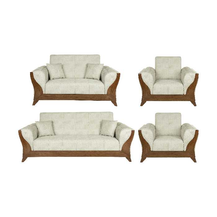 مبل راحتی هفت نفره مدل بلوط کد 001