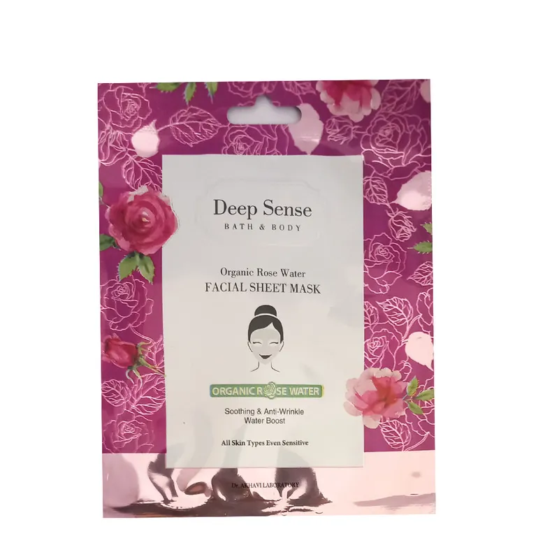ماسک ورقه ای گلاب دیپ سنس با حجم 12 میلی لیتر