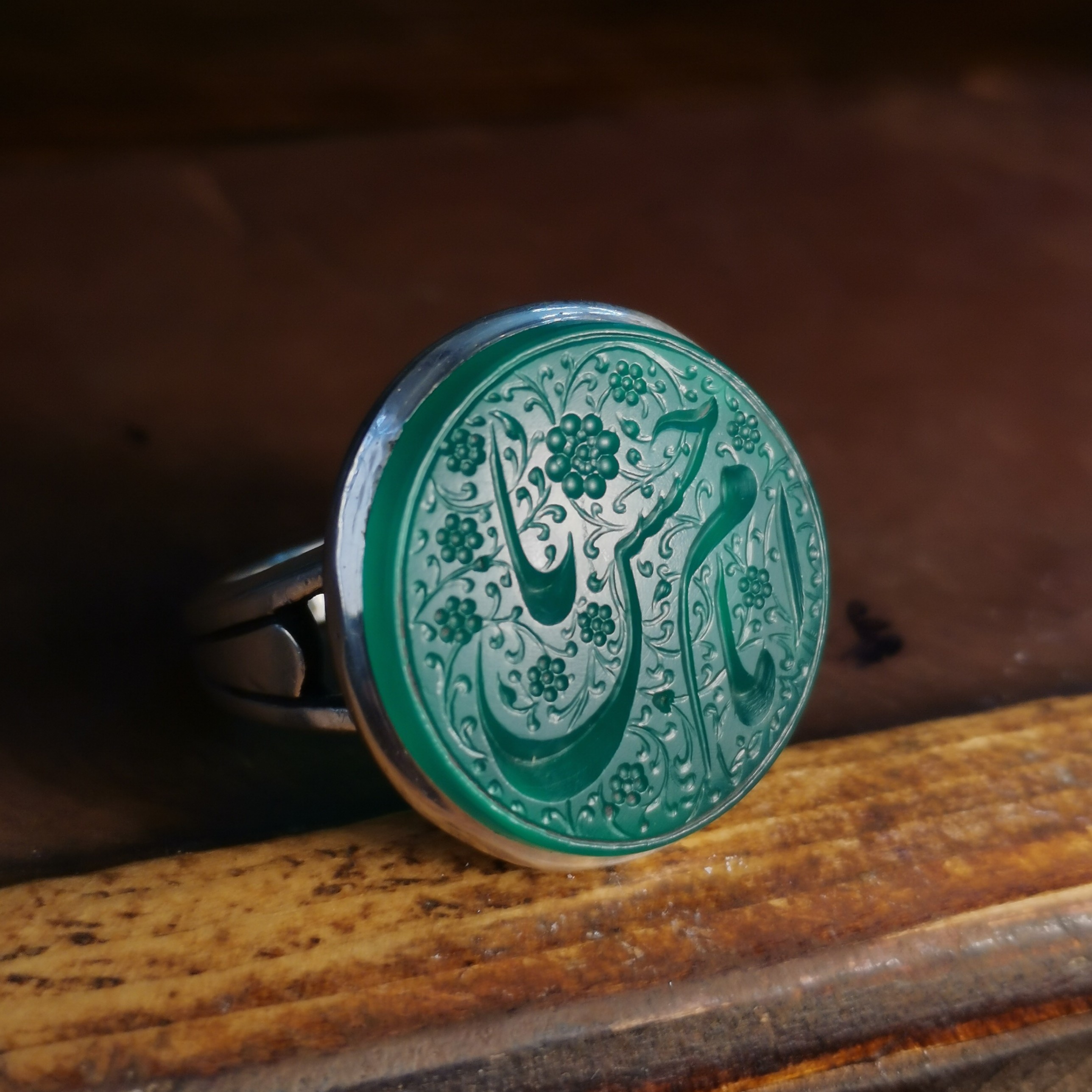 حکاکی ذکر زیبای یا امام حسن نگین عقیق یمنی 