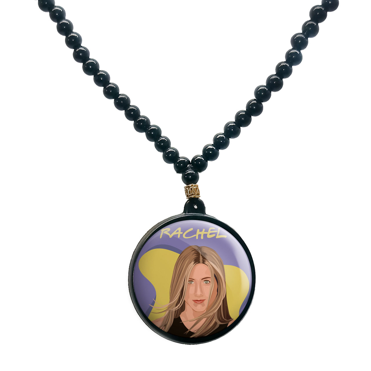 گردنبند پرمانه طرح فرندز کد pmd.18858 مدل دو طرفه