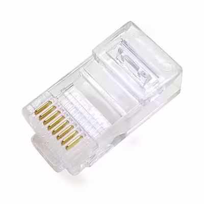 سوکت شبکه CAT5 مدل 8P8C بسته 50 عددی 