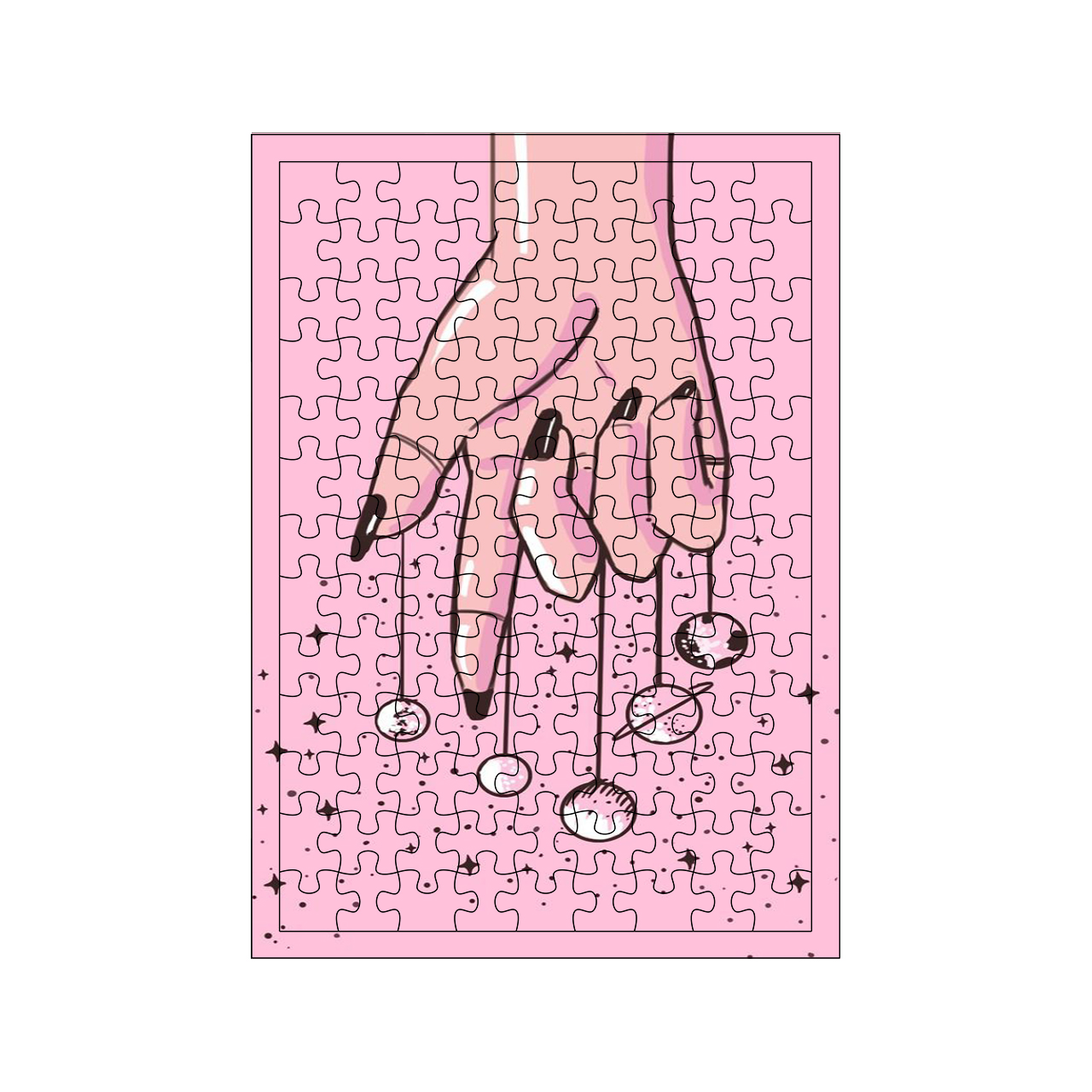 پازل 117 تکه مدل دست کد 1596