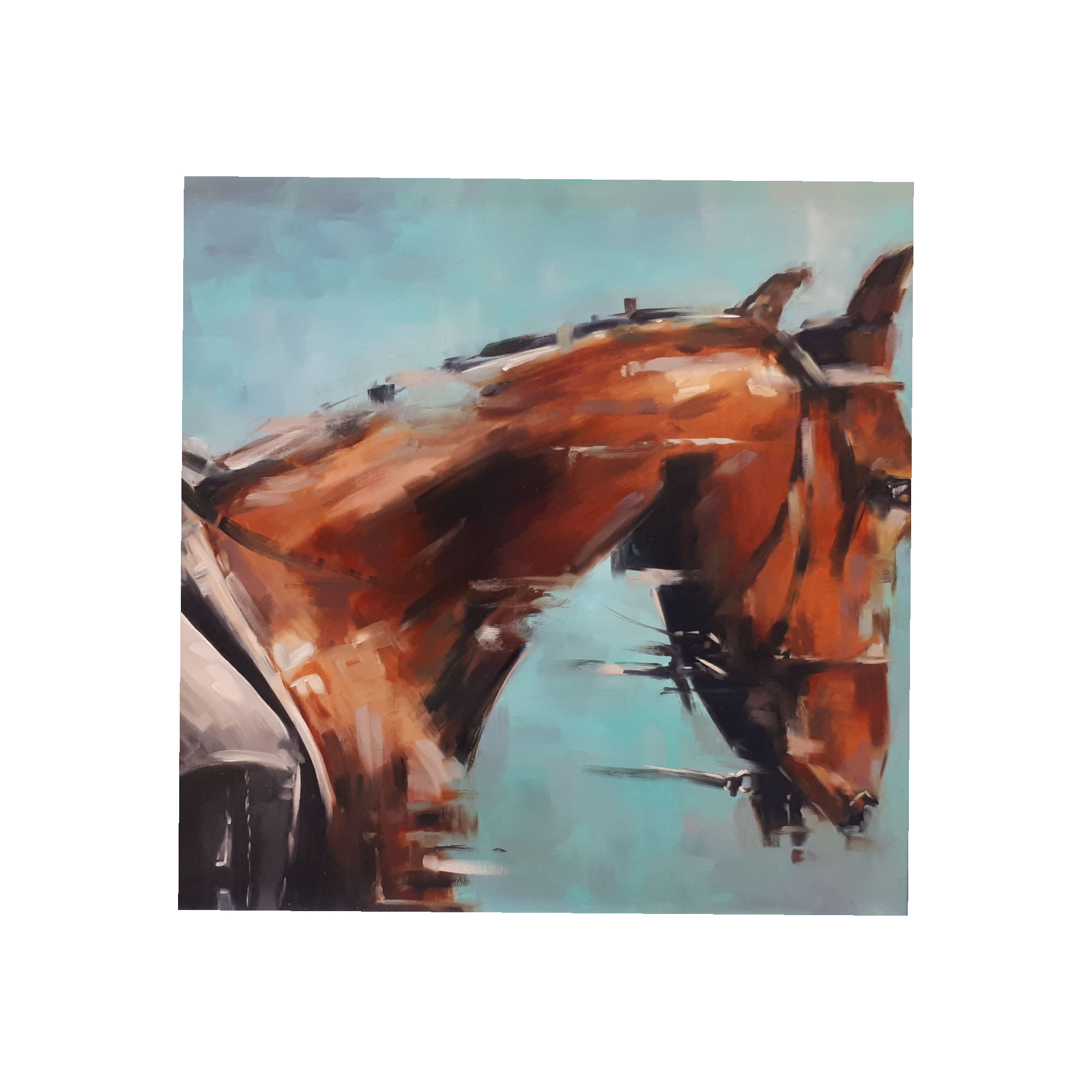 تابلو نقاشی رنگ روغن مدل اسب کد 23