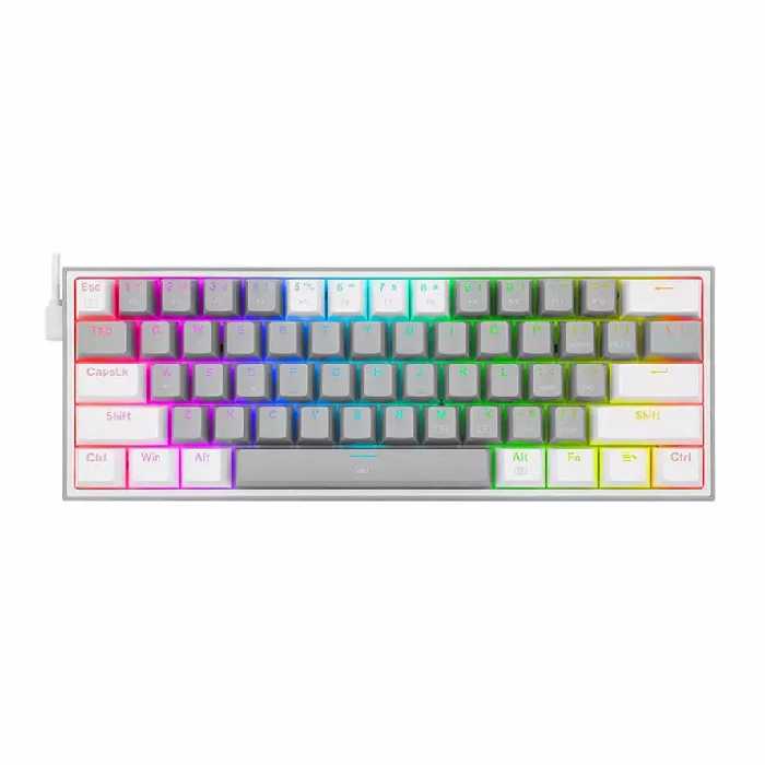 کیبورد مکانیکال گیمینگ ردراگون K617 FIZZ RGB Grey/White