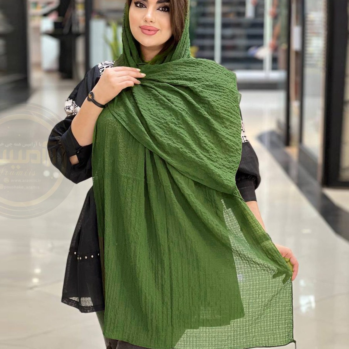 شال نخی پفکی