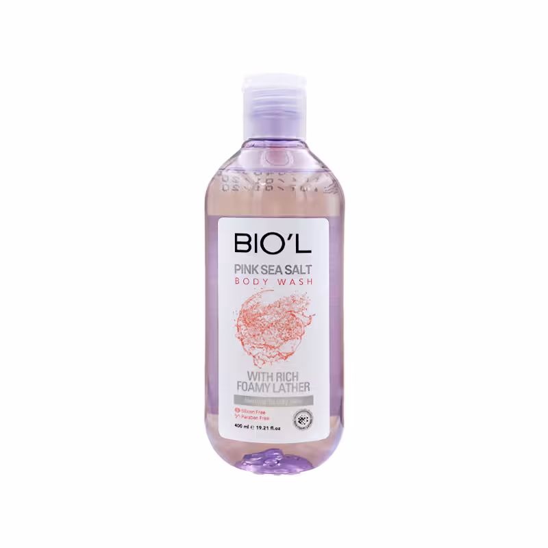 شامپو بدن مرطوب کننده پوست نرمال تا چرب بیول مدل Pink Sea Salt