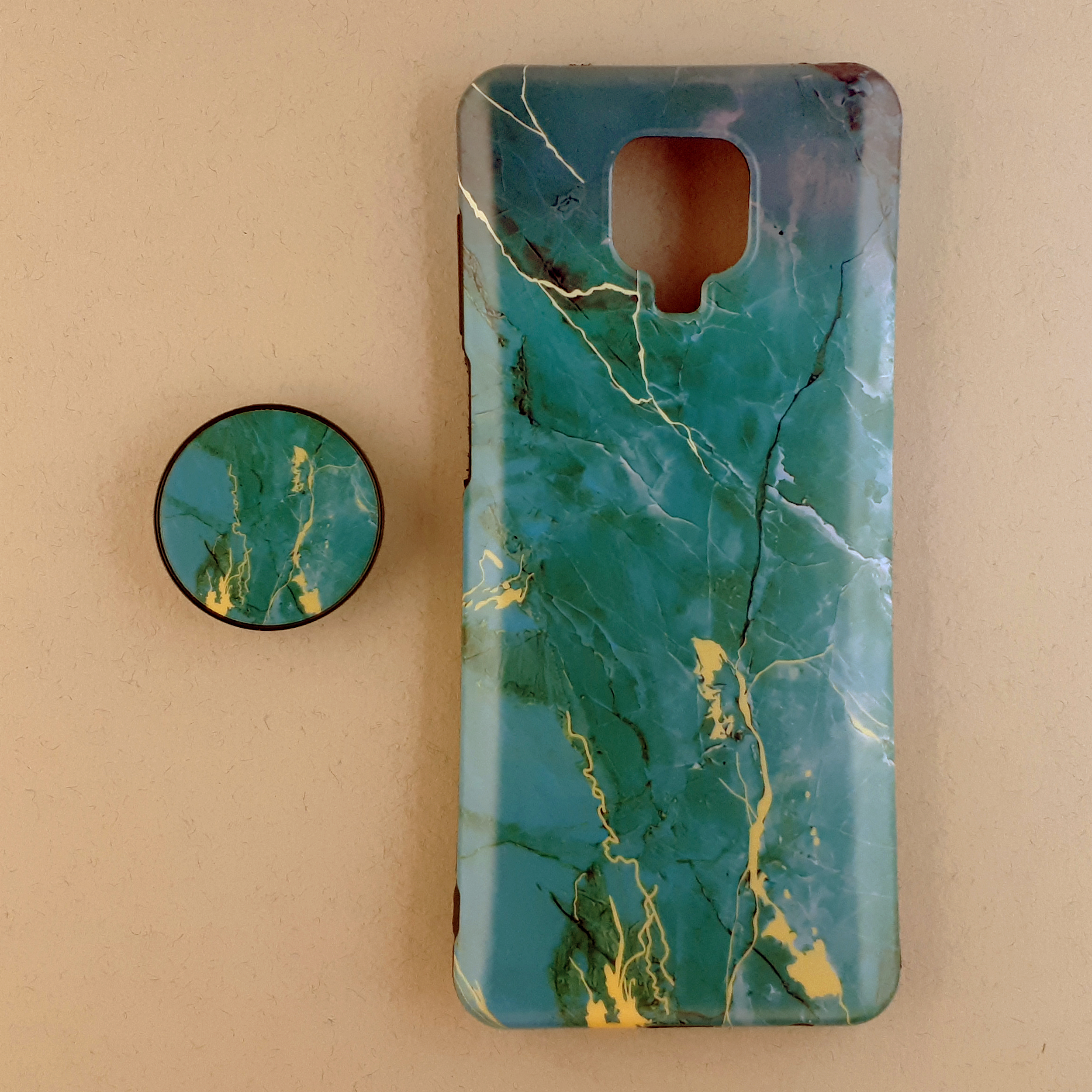 کاور مدل ماربل کد 05 مناسب برای گوشی موبایل شیائومی Note 9S / Note 9 Pro / Note 9 Pro Max به همراه پایه نگهدارنده