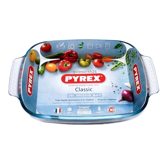 ظرف پخت پیرکس مدل 34 در 22 سانتی متر