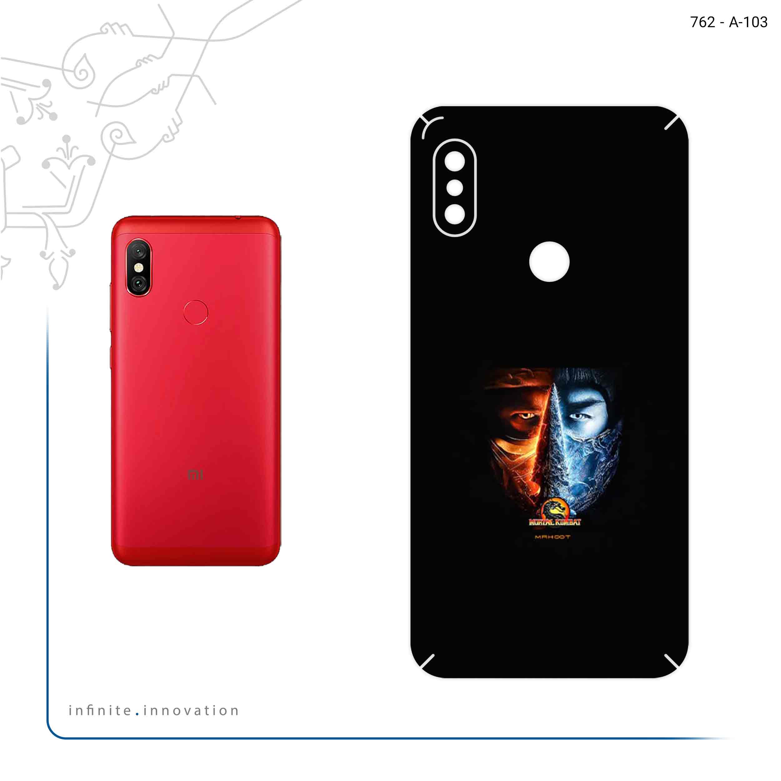 برچسب پوششی ماهوت مدل Mortal Kombat Game Series مناسب برای گوشی موبایل شیائومی Redmi Note 6 Pro