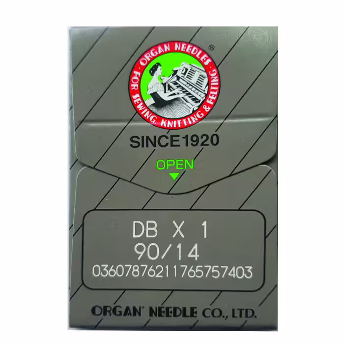سوزن چرخ خیاطی ارگان طرح دی بی مدل راستا دوز کد DB14 بسته 10 عددی