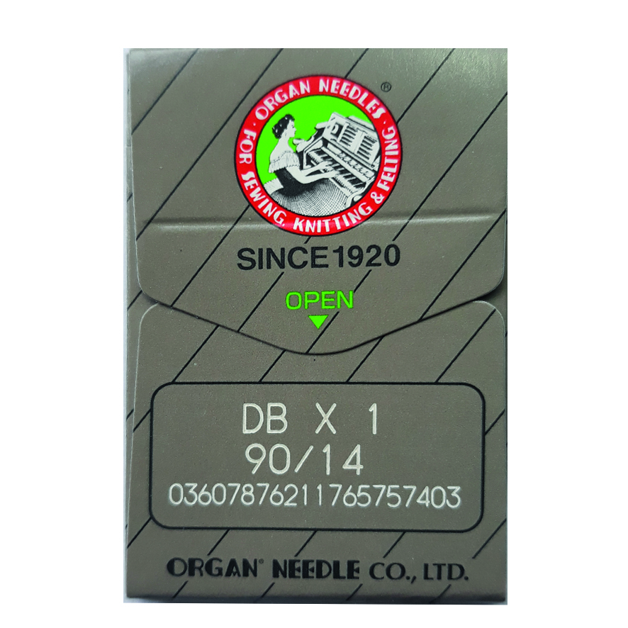 سوزن چرخ خیاطی ارگان طرح دی بی مدل راستا دوز کد DB14 بسته 10 عددی