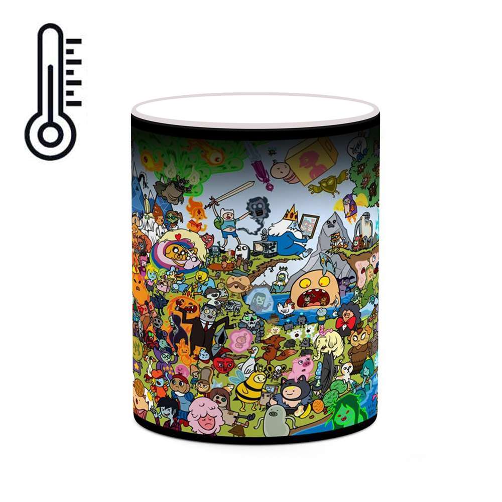 ماگ حرارتی کاکتی طرح کارتون Adventure Time مدل mgh22086