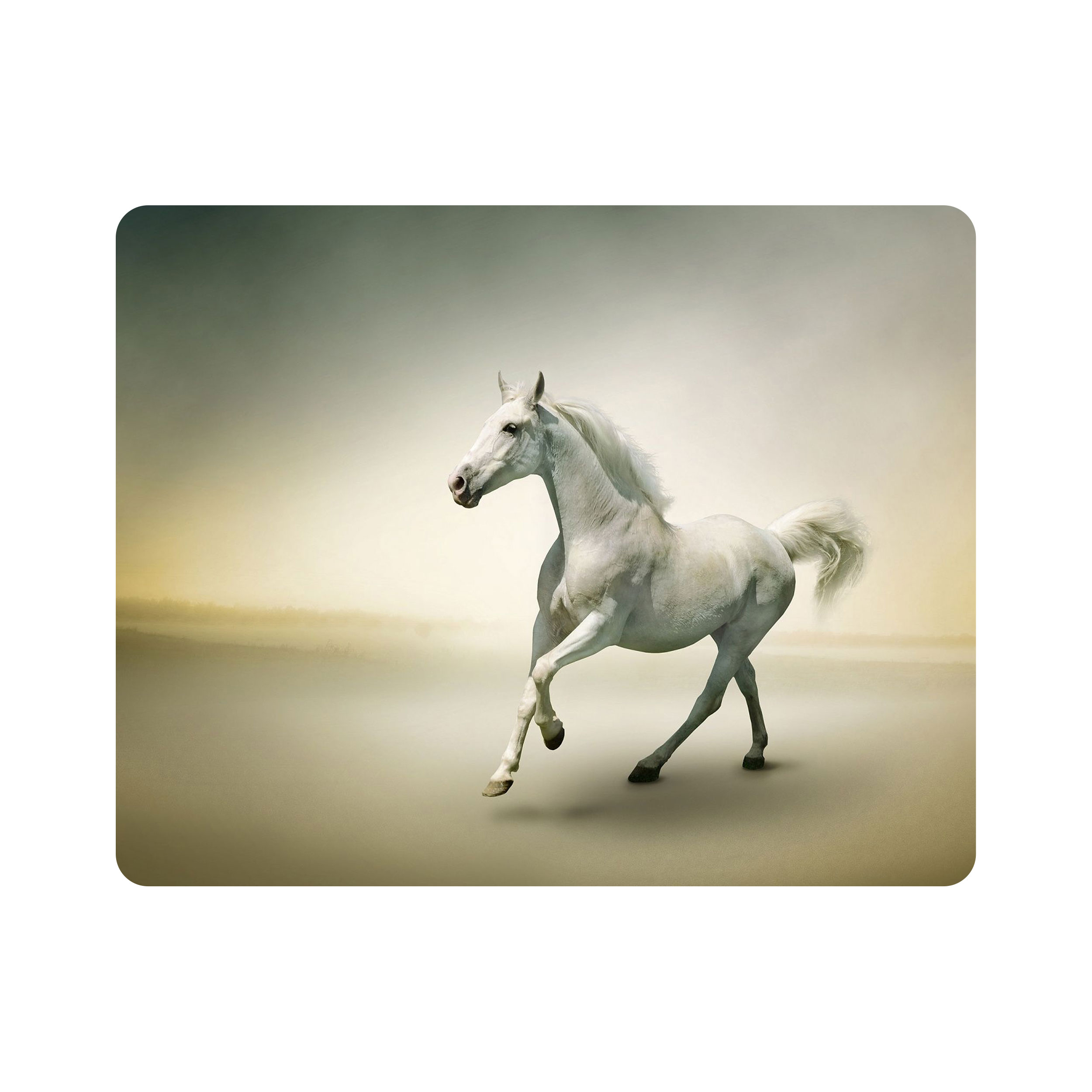 ماوس پد اطلس آبی طرح حیوان اسب مدل T1320