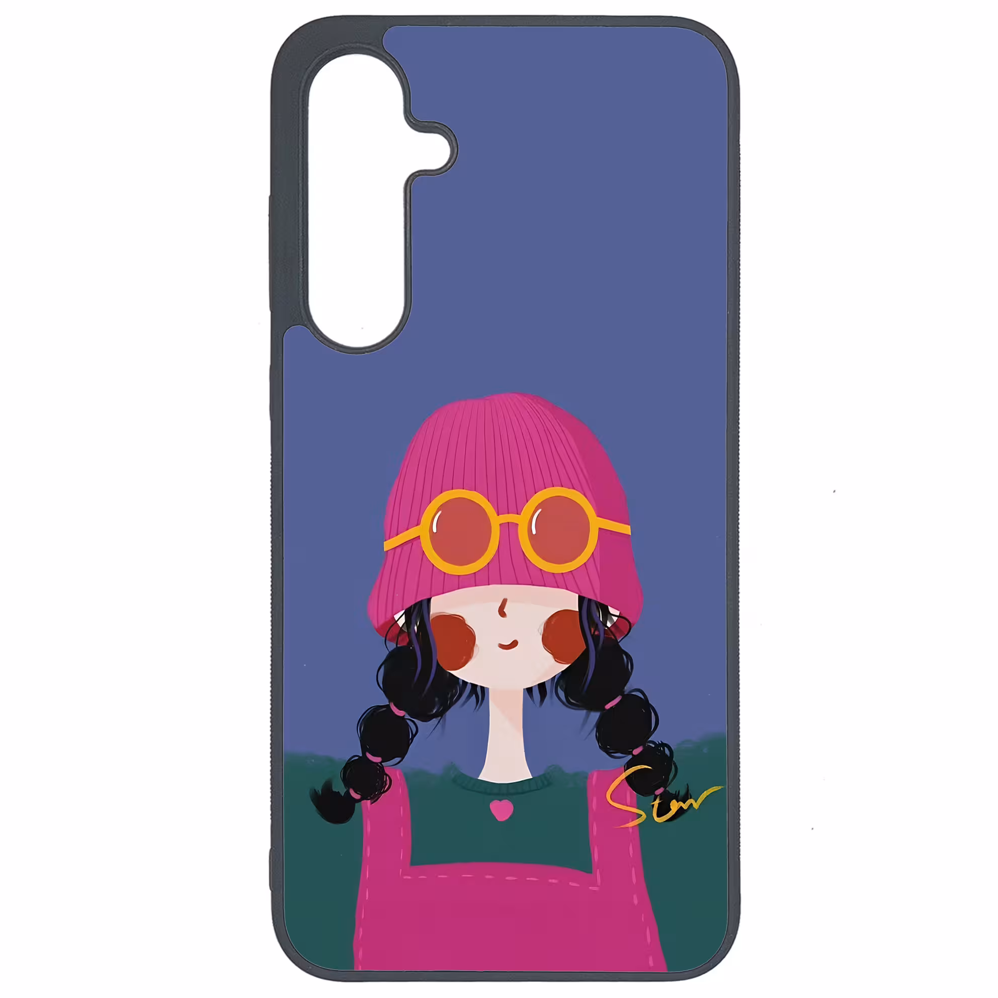 کاور طرح دختر کد G-108 مناسب برای گوشی موبایل سامسونگ Galaxy A35 | دیجی قاب دونی