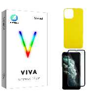 محافظ صفحه نمایش جانبو مدل Viva مناسب برای گوشی موبایل اپل iPhone 11 promax  به همراه محافظ پشت گوشی | کالا برتری