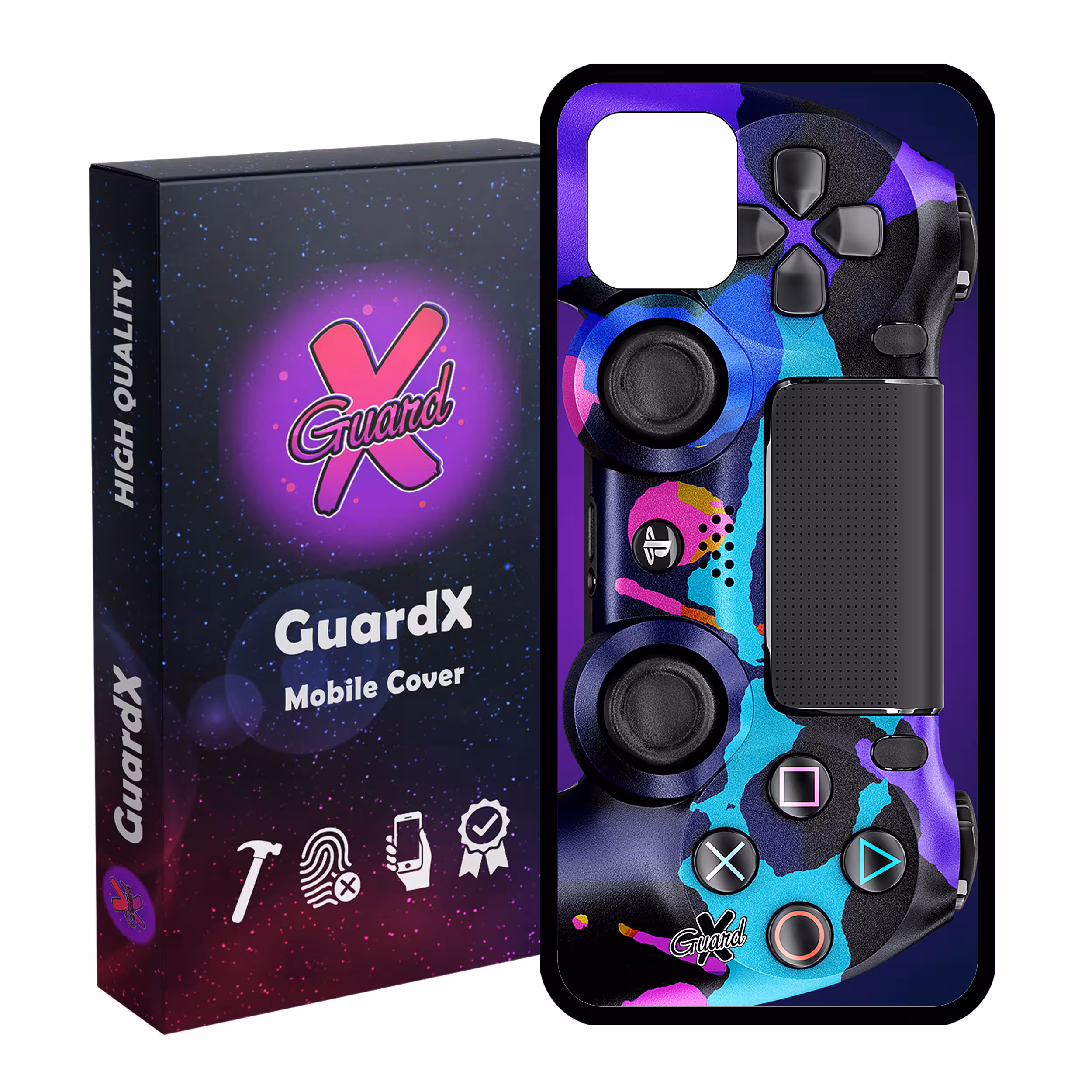 کاور گارد ایکس طرح PS4 Controller مدل Glass10089 مناسب برای گوشی موبایل سامسونگ Galaxy Note 10 Lite