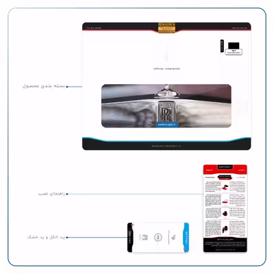 برچسب پوششی ماهوت مدل Rolls-Royce Motor مناسب برای تبلت اپل iPad 9.7 (GEN 5) 2017 A1823