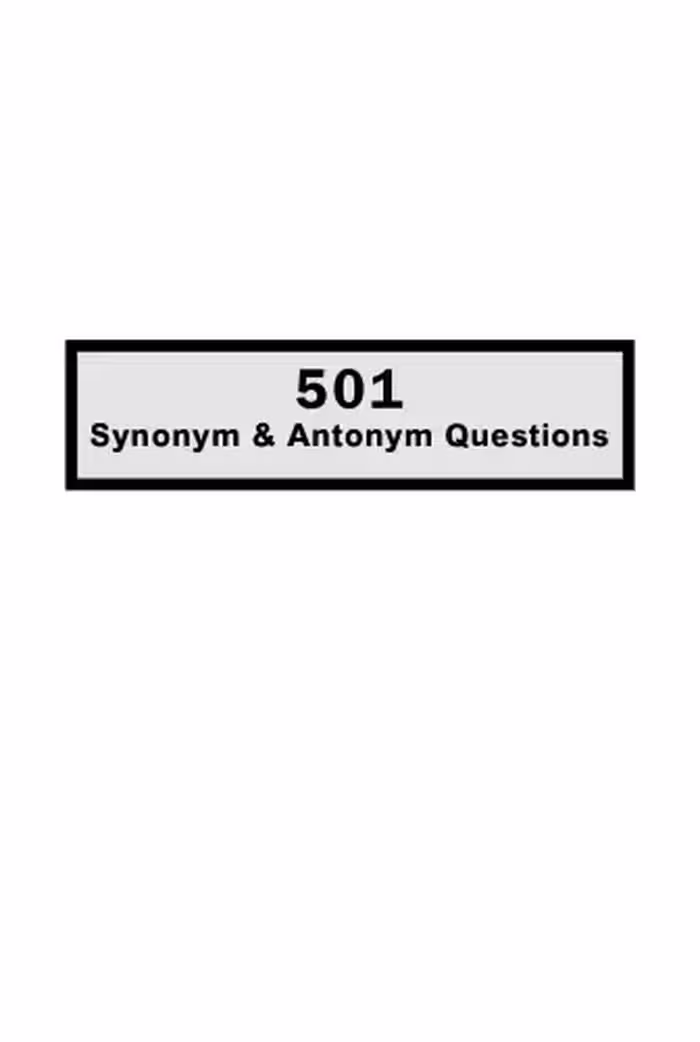 خرید و دانلود نسخه کامل کتاب 501 Synonym and Antonym Questions