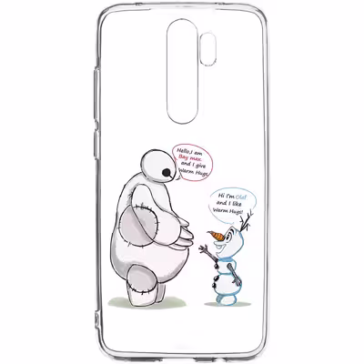 کاور طرح Olaf &amp; Baymax مناسب برای گوشی موبایل شیائومی Redmi Note 8 Pro