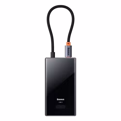 هاب تایپ سی 6 پورت بیسوس Baseus Focus Series 6 Port Type-C Hub Adapter WKYY030213
