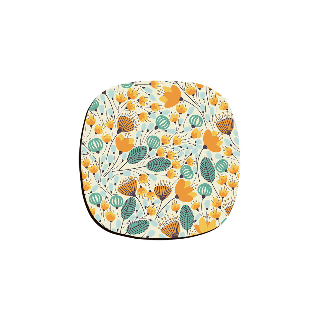 زیر لیوانی ترمه طراحان ایده مدل بافت گل کد cfp029