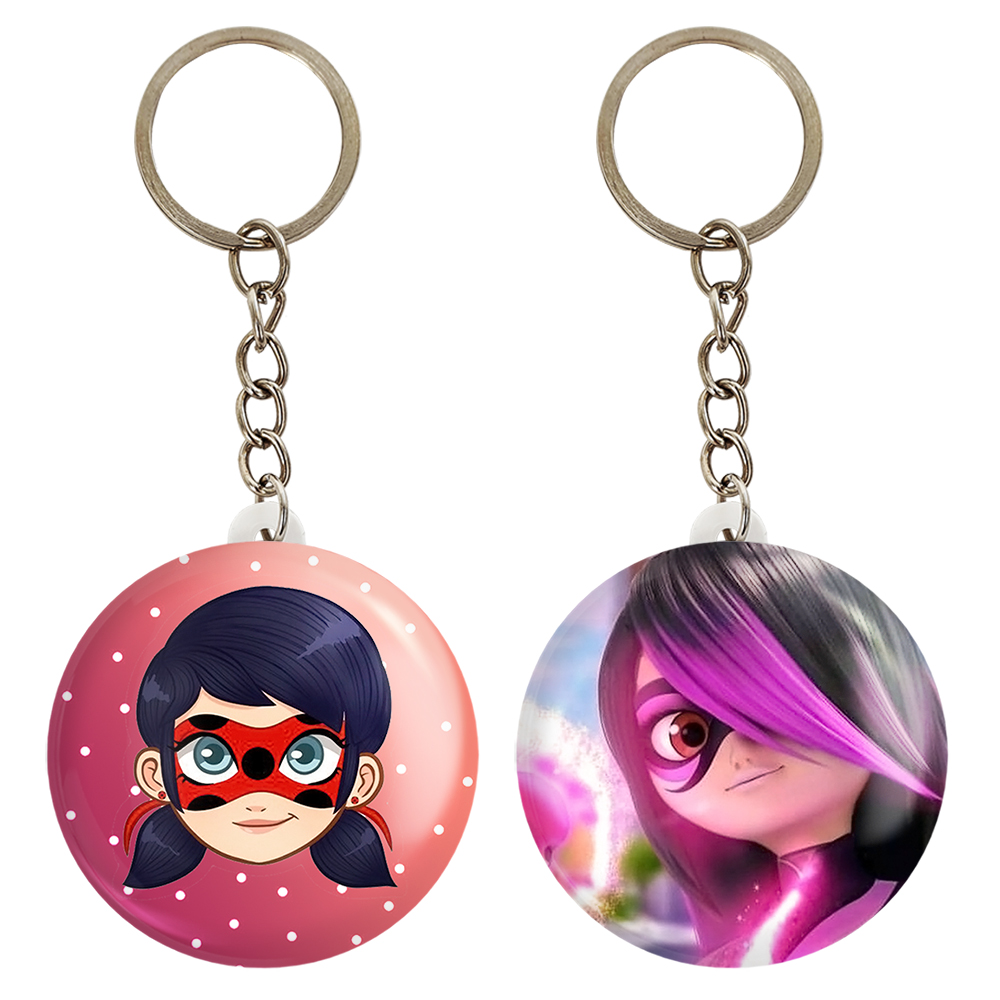 جاکلیدی خندالو مدل دختر کفشدوزکی کد 34913492 مجموعه 2 عددی